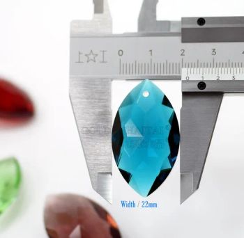 38mm Colorful Crystal Marquise Prism Suncatcher Rhinestones Pendant Set for Window, Dly Jewelry Wedding Decoration of 10PCS Different Colors Per Set - Pujiang Haitai Crystal Lighting Co., Ltd - China