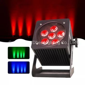 2023 Professional Disco DJ Wireless Battery Power Uplights Outdoor Stage LED 6PCS 18W PAR Light Square Flood Light Wedding Truss Light Black Body White Body 4 - Guangzhou Dbee Lighting Co., Ltd - China