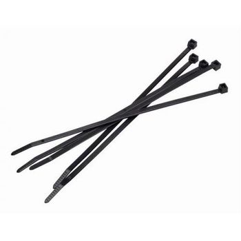 Black Plastic Cable Tie, 25 Pieces Color Black Length 5.5 inch Width 2.5-8.7 mm Material Plastic Packing Type Packet Packaging Size 25 - R.S. Component - India