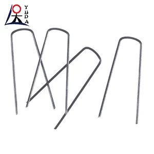 Artificial Grass U Turf Iron Nail Flat Point Artificial Turf Staple - Anping Yuda Wire Mesh Co., Ltd. - China