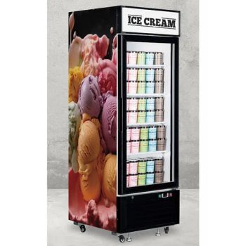Freezer Chiller Industrial Stand up Glass Commercial Showcase Display 1 Door Beverage Drinks Fridge Refrigerator for Shops - Foshan Baoxue Electrical Appliance Technology Co., Ltd - China