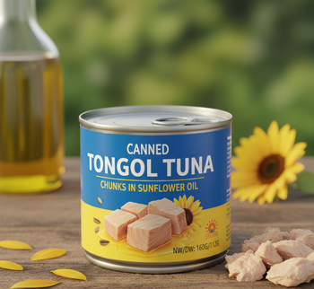 CANNED TONGOL TUNA CHUNKS IN SUNFLOWER OIL Size 160/112GR Shelf Life 2 years Place of Origin Viet - KHANH HOA CANNED FOOD CO., LTD (KHACANFOOD) - Vietnam