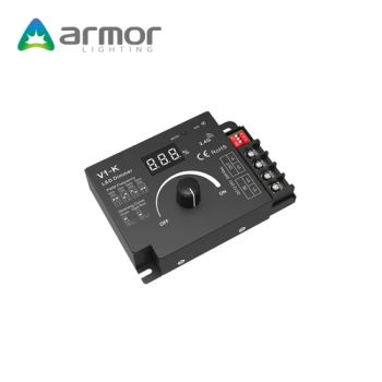 V1-K 12-24VDC 20A 1 Channel Rotary Numeric Display LED PWM Dimmers Controller RF Receiver - Armor Lighting Co., Ltd. - China