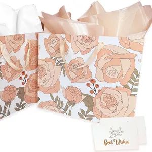 Champagne Rose Pattern Clothing Bag Suitable for Clothing Stores and Other Scenes - Zhejiang Bicheng New Material Co., Ltd. - China