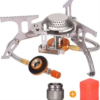 Folding Mini Camping Stoves Outdoor Gas Stove Picnic Hiking Burners 2400W Cooker Split Stoves - Yiwu Reputable Trade Co., Ltd. - China