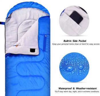 Wearable Camping Hiking Backpacking Outdoor Travel Arm Innovative Zipper Holes Sleeping Bags - GOOD SELLER CO., LTD - China