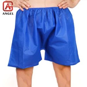 Mens Disposable SPA Underwear Nonwvoen Disposable Panties Boxer Shorts - Fujian Angel Nonwoven Fabric Tech Co., Ltd. - China