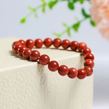 New Design Natural Gemstone Polished 8mm Gold Stone Crystal Bead Bracelets for Birthday Gift - Xiamen Amore Gift Solutions Co., Ltd. - China