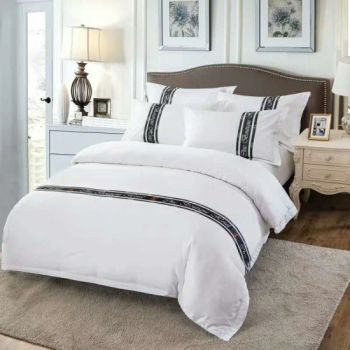 Shenone 5 Star White 100% Egyptian Cotton Bed Cover Skirts Bedding Set Linen Bed Sheet for Hotel - Shenzhen Shenone Hotel Supplies Co., Ltd. - China