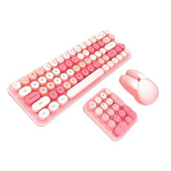 Full Size Multi Color Gaming Keyboard and Mouse Combo Ergonomic 2.4G Wireless Office Gaming 68 Keys Keyboard and Mouse - 4.9/5 - China