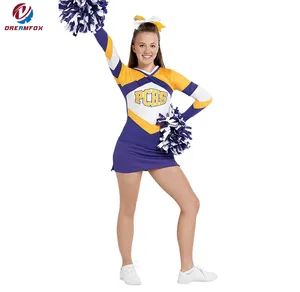 Custom Sublimation Printing Cheerleader Uniform Sexy Hot Wholesale - Guangzhou Dreamfox Clothing Co., Ltd. - China