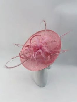 Pink Sinamay Church Hat Party Wedding Church Bridal Headwear Fascinator Hats - 5.0/5 - China
