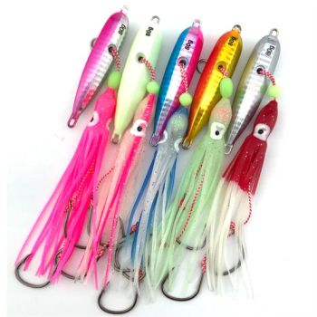 40g-200g Sea Fishing Lead Fish Iron Plate Bait Luminous Squid Fishing Lure - Henan Tenfeng Technology Co., Ltd. - China