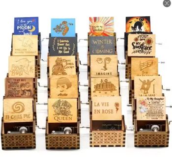 Wooden Toy Christmas Wedding Recordable Gift Cheap Crystal Plush Birds Carousel Antique Music Box - Hai Yang International Limited - China