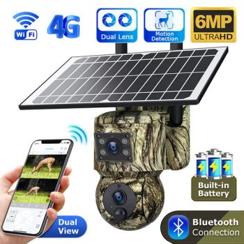4G Camouflage Solar Hunting Trail Camera PIR Motion Detection WiFi Wireless PTZ Waterproof Outdoor Digital 4G CCTV Solar Security  - Guangdong Youyuan Trading Co., Ltd. - China
