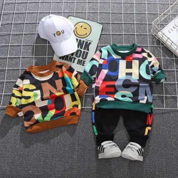 New Spring Autumn Baby Boys Clothes Outfits Children Casual Full T-Shirt Pants 2PCS/Sets Toddler Sports Costume Kids Tracksuits - Shanghai Hexuan Baby Products Co., Ltd. - China