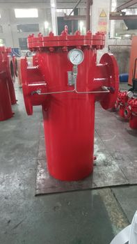DOMOS VALVE DMS Basket Strainer Filter Stainless Steel Carbon Steel Welded Body Flange Connection Hinged Cover - wenzhou domos fluid equipment co.,ltd - China