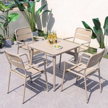 Nordic Aluminum Balconies Coffee Tables Outdoor Aluminum Table and Chairs - Changsha Ido Leisure Industry Co., Ltd. - China