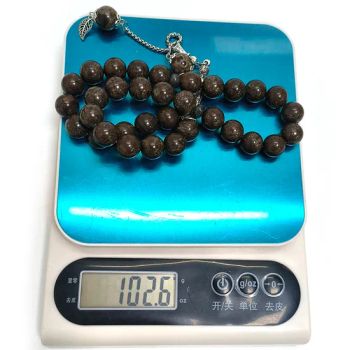 Coffee Snowflake Nature Stone Beads Prayer Beads for Muslims Islamic Memorial Beads 12 mm 33 beads Stone Beads Oxidized Prayer Beads Fashion Jewelry - Foshan Hongshi Technology Co., Ltd - China