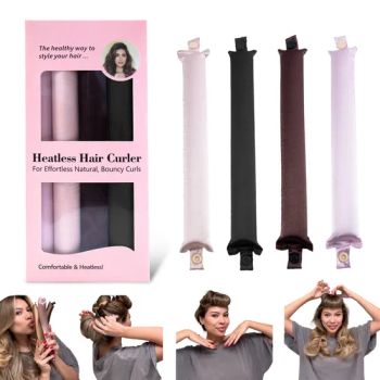 2025 Heatless Curling Hair Curler Rod Headband Soft and Elastic Magic Hair Curl Foam Hair Styling Set Rollers Sponge - Guangzhou Yuntesi Hairdressing Products Co., Ltd. - China