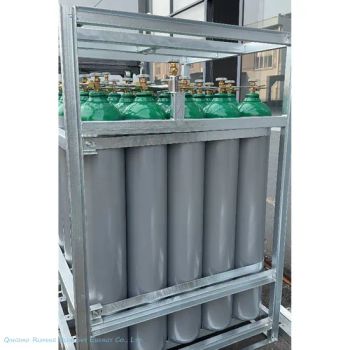 Secure Cylinder Storage Racks Unit Made From Galvanized Steel with Locking Mechanism - Qingdao Ruiming Blue Sky Energy Co., Ltd. - China