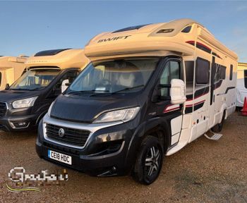 CARAVAN MOTORHOME Camper Aluminum Steel Construction 4-6 Persons Capacity Dark Blue/Gray 3500KG - RJS TRADING LIMITED - United Kingdom