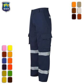 Custom Mens Industrial Workwear Cargo Pants Color Blue Fabric Twill Gender Unisex Material Cotton Structure Baggy Size Custom - Nanchang Ketai Safety Protective Articles Co., Ltd. - China