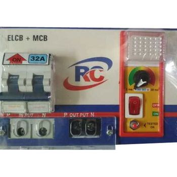 2 MCB ELCB Panel, IP Rating: IP65, for Motor Control Brand RC Voltage 220V IP Rating IP65 Usage Motor Control Frequency Range - Shree Ram Sales Corporation - India