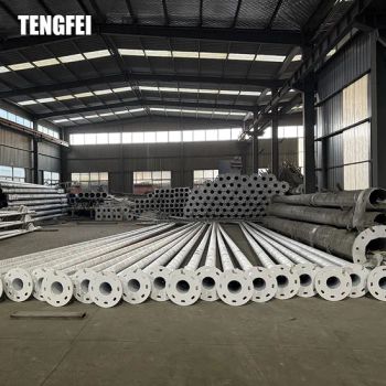 Stadium Lighting High Mast Lighting Pole, LED Steel Pole Light Pole - Yangzhou Tengfei Steel Lighting Equipment Co., Ltd - China
