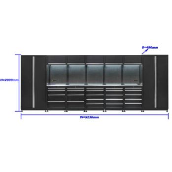 Custom Black Drawers Garage Storage Steel Tool Cabinets by Factory - Jiangsu Goldenline Intelligent Equipment Co., Ltd. - China