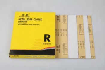 230*280mm White Stearated Aluminum Oixde Abrasive Paper with Yellow Latex Backing - Foshan Gangying Abrasives Co., Ltd. - China