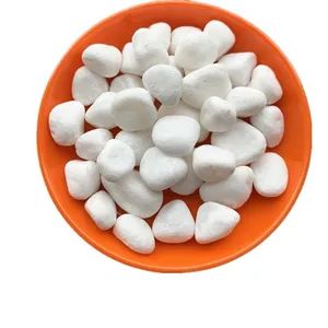 Snow White Pebble Stones for Aquarium Landscape Decor Color White Type Pebble Origin China Trademark cw Model NO. 25 Application - Lingshou Chuangwei Mineral Products Processing Factory - China