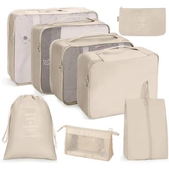 8 Set Waterproof Luggage Packing Orginzers Travel Bags for Suitcases - Great Shine Houseware Ltd. - China