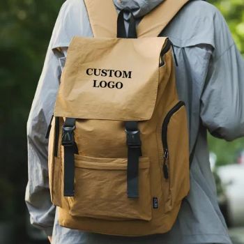 Unisex Korean Nylon School Backpack Casual Flap Lightweight Fashionable Outdoor Sports Travel Teens Backpacks Multi-Pockets - Baoding Mishuo Bag Manufacturing Co., Ltd. - China