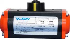 Aluminum Valve Actuator Trademark VESON HS Code 84123900 Material Aluminum Working Type Rotary Origin Shanghai China Specification CE, SGS - Veson Valve Ltd. - China
