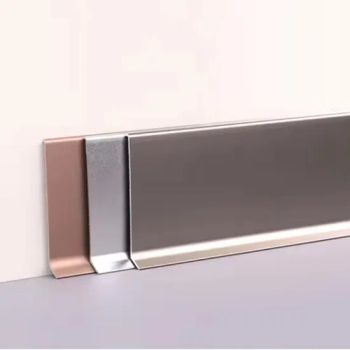 6cm Aluminum LED Skirting Board Decorative Wall Skirting LED Light Aluminum Baseboard Floor Accessories - Kemet New Material Technology Co., Ltd. - China