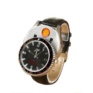 Watch Metal Lighter USB Flameless Windproof Creative Watch Cigarette Gadget for Men - Shenzhen Lovisle Technology Co., Ltd. - China