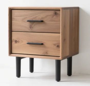 Bedroom and Living Room Double-Drawer Wooden Side Tables Nightstands - Dunhua City Baolin Wooden Furniture Co., Ltd. - China