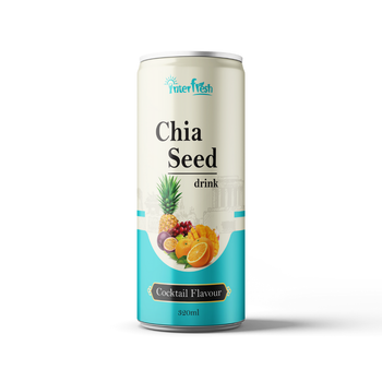 320ml Interfresh Chia Seed Drink Cocktail flavour Shelf Life 24 Month Packaging Aluminum Can Place of Origin Viet Nam Storage Type Keep Dry In - INTERFRESH FOOD AND BEVERAGE COMPANY LIMITED - Vietnam