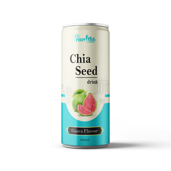 320ml Interfresh Chia Seed Drink Guava flavour Shelf Life 24 Month Packaging Aluminum Can Place of Origin Viet Nam Storage Type Keep Dry In - INTERFRESH FOOD AND BEVERAGE COMPANY LIMITED - Vietnam
