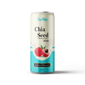 320ml Interfresh Chia Seed Drink Lychee flavour Shelf Life 24 Month Packaging Aluminum Can Place of Origin Viet Nam Storage Type Keep Dry In - INTERFRESH FOOD AND BEVERAGE COMPANY LIMITED - Vietnam