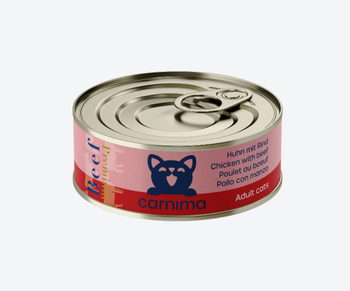 Chicken Breast with Beef for Adult Cats Beef Content 4% Beef Protein Source Chicken Breast Texture Succulent, Gravy-based - Claudere gmbh - Switzerland