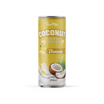 250ml Interfresh Coconut Milk Banana flavor - INTERFRESH FOOD AND BEVERAGE COMPANY LIMITED - Vietnam