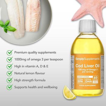 Oilfish | Liquid Cod Liver Oil | Natural Lemon Flavour | 300ml Bottle = 60 Servings/ Oilfish  oil for sale  - Klapec sp. z o.o. - Poland