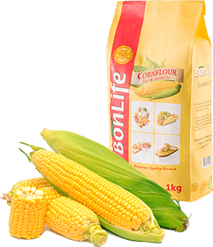 BONLIFE Corn flour Origin Ukraine Color Yellowish Ash Content 0.45% Fat Content 1.45% Moisture Content 11.4% Purity 100% Natural, Free From - Turning Fortunes GmbH - Austria