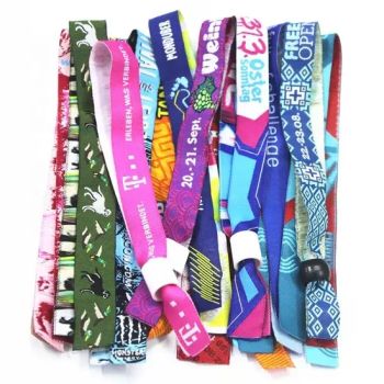 Polyester Concert Wristband Textile Wrist Band Bracelet Wristbands Woven Wristbands - Fujian Yidai Premiums Mfg Co., Ltd. - China