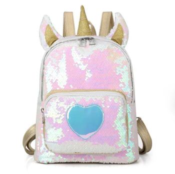 Fashion Glitter Sequins Backpack Unicorn PU Leather Student Backpack Outdoor Hiking School Backpacks for Girls - Guangzhou Modicci Fashion Co., Limited - China