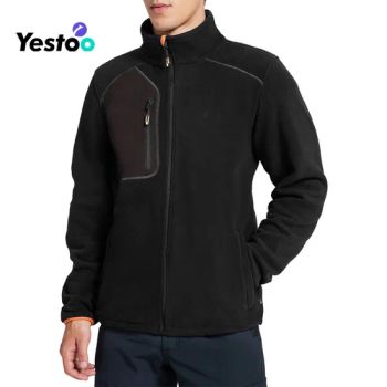 Fleece Jacket Mens Full Zip Lightweight Winter Jackets for Men Casual Outwear with Pockets for Hiking & Work - Amoy Yestoo Apparel Co., Ltd. - China
