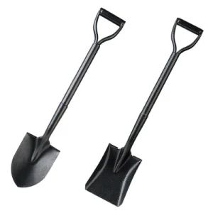 Garden Tools Agricultural Farmer Tools 50#Mn Steel Red or Black Garden Shovel Semicircular Shovel with Handle - Bazhou GY Steel Pipe Manufacturing Co., Ltd. - China
