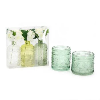 Decoration Vases Flower Wedding Decoration Colored Mini Glass Bottle Vases - Golden Ace Industrial Co., Ltd. - China